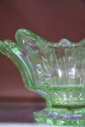 Green Glass Art Deco Bowl C1930  