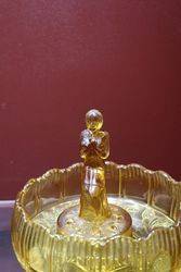 Art Deco Amber Glass Float Bowl C1930 