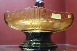 Deco Amber Float Bowl C1930 