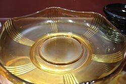 Deco Amber Float Bowl C1930 