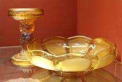 Art Deco Cherub Glass Comport C1930