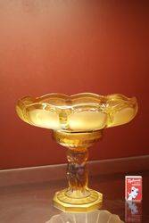 Art Deco Cherub Glass Comport C1930