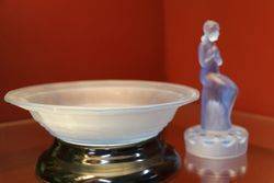 Blue art Deco Float Bowl C1930 