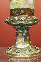 Superb 19th Century German Hand Decorated Vase  