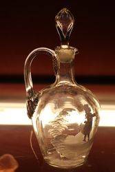 Victorian Mary Gregory Clear Jug 