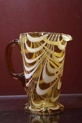 Art Deco Amber Jug  