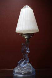 Art Deco Walther & Sohne Lamp with Conical Deco Shade.#