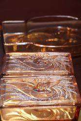 Art Deco Tray + 2 Trinket Boxes 