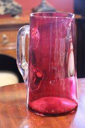 VIctorian Ruby Glass Jug 