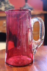 VIctorian Ruby Glass Jug 