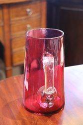 VIctorian Ruby Glass Jug 