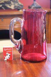 VIctorian Ruby Glass Jug 