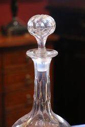 Quality Victorian Cut Glass Decanter  