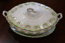 47 Pieces Late Victorian Party Dinner Set Including Meat Plated + Tureens