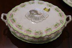 47 Pieces Late Victorian Party Dinner Set Including Meat Plated + Tureens