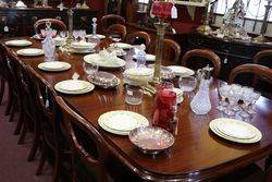 47 Pieces Late Victorian Party Dinner Set Including Meat Plated + Tureens