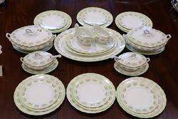 47 Pieces Late Victorian Party Dinner Set Including Meat Plated + Tureens