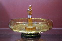 Deco Amber Bowl Figure + Stand  