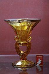 Deco Amber Vase C1920