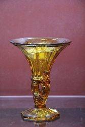 Deco Amber Vase C1920