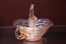 Deco Pink Float Bowl C1930 