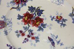 Antique JWR 200 Piece Japan Flowers Dinner Service 