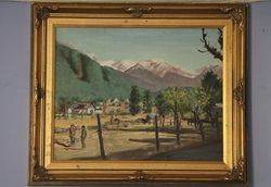 Decorative Gilt Framed 20th Century Original Oil Paining #