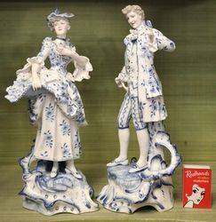 Pair Of Late 19th Century German Porcelain Figures 