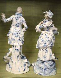 Pair Of Late 19th Century German Porcelain Figures 