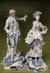 Pair Of Late 19th Century German Porcelain Figures 