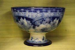 Royal Doulton Briar Rose Flow Blue Bowl C1900  