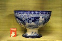 Royal Doulton Briar Rose Flow Blue Bowl C1900  