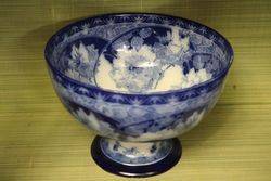 Royal Doulton Briar Rose Flow Blue Bowl C1900  