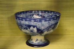 Royal Doulton Briar Rose Flow Blue Bowl C1900  