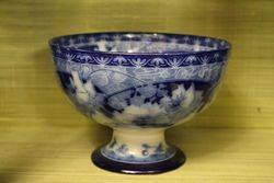 Royal Doulton Briar Rose Flow Blue Bowl C1900  