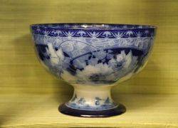 Royal Doulton Briar Rose Flow Blue Bowl C1900  