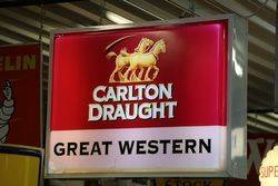 Carlton Draught Great Western Light Box 