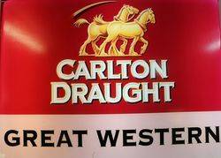 Carlton Draught Great Western Light Box 