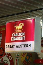 Carlton Draught Great Western Light Box 