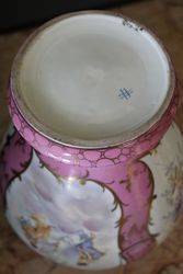 Germany Thuringia Porcelain Works Quality Covered Vase 