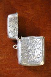 Silver Vesta Case Birmingham 1911 