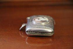 S Silver Vesta Case Birmingham 1924 