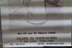 French Art Poster Hureaux  Paris 1985