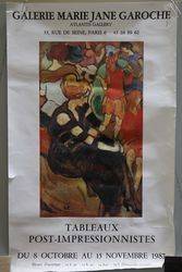 French Art Poster Tableaux Post Impressionnistes Paris 1987 