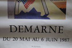 French Art Poster Demarne  Paris 1987  