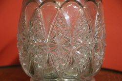 Late Victorian Silver Plated Glass Biscuit Barrel  