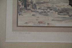 Framed Victorian Print  Signed Yeend King  