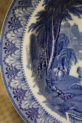 Blue and White Cauldon Plate C1910  