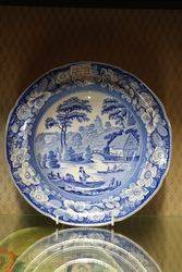 Early 19th Century English Blue and White Plate C1830 #