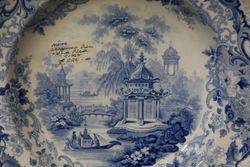 Wedgwood Blue and White Plate C1868 